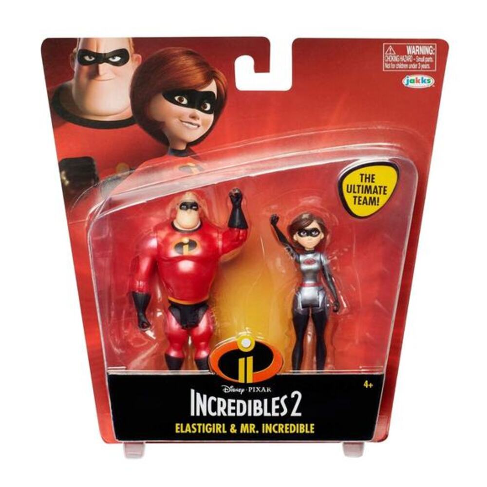 Disney Incredibles‎ 2 Elastigirl & Mr. Incredible 4 Scale Action Figure 2pk